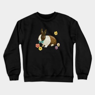 Black and White Bunny Crewneck Sweatshirt